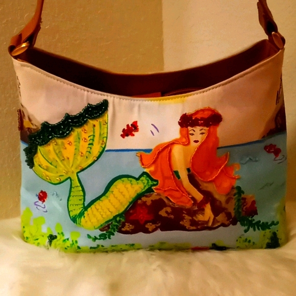 Preston & York Handbags - Preston & York Tapestey Mermaid Shoulder Bag